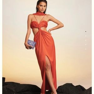 Cult Gaia Cody Gown (Chili)